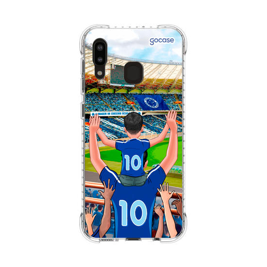 Capinha para celular Cruzeiro - Pai e Filho Torcedor Estádio