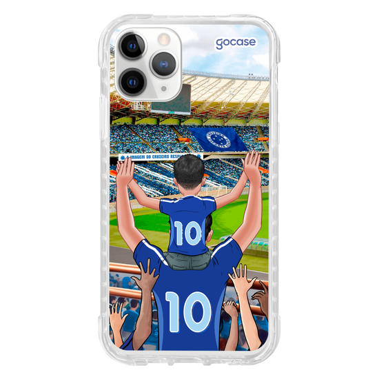 Capinha para celular Cruzeiro - Pai e Filho Torcedor Estádio