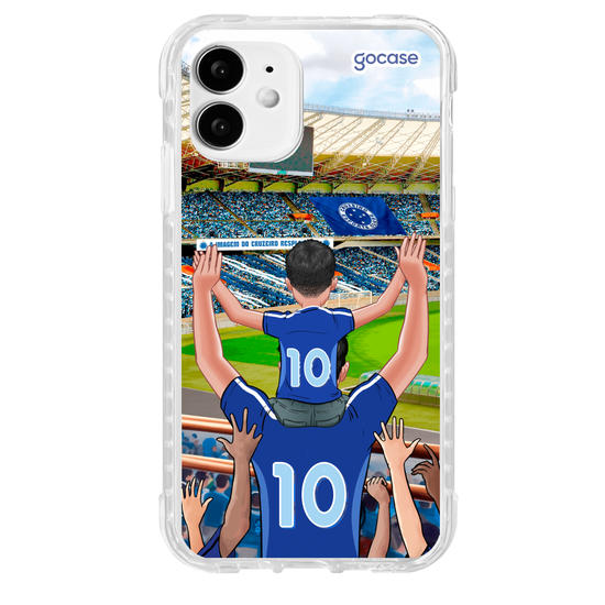 Capinha para celular Cruzeiro - Pai e Filho Torcedor Estádio