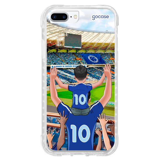 Capinha para celular Cruzeiro - Pai e Filho Torcedor Estádio