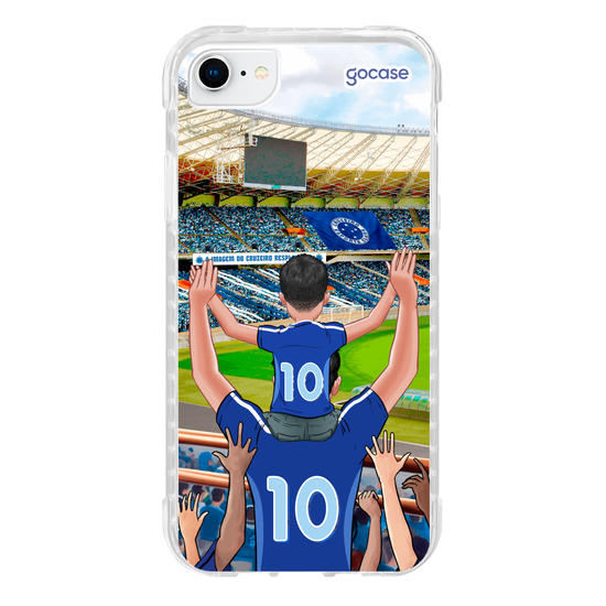 Capinha para celular Cruzeiro - Pai e Filho Torcedor Estádio