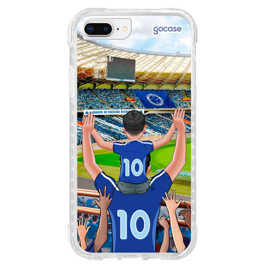 Capinha para celular Cruzeiro - Pai e Filho Torcedor Estádio