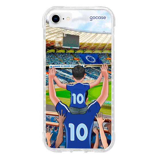 Capinha para celular Cruzeiro - Pai e Filho Torcedor Estádio