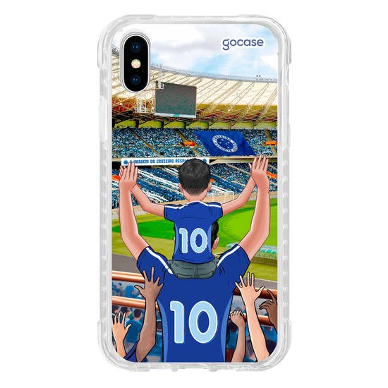 Capinha para celular Cruzeiro - Pai e Filho Torcedor Estádio