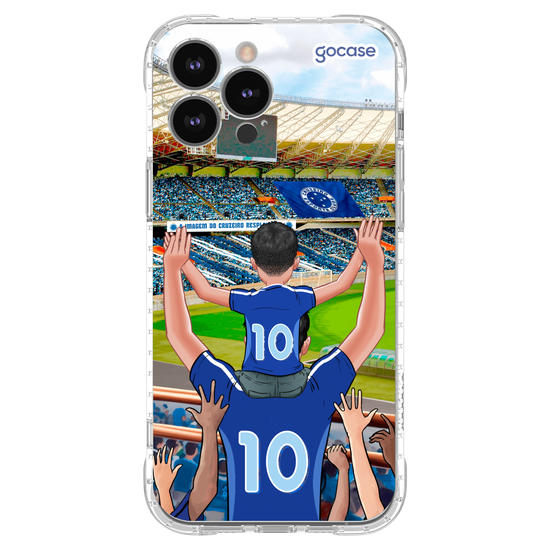 Capinha para celular Cruzeiro - Pai e Filho Torcedor Estádio