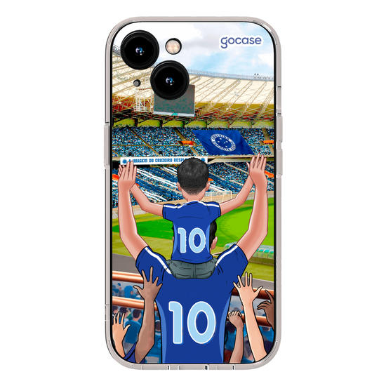 Capinha para celular Cruzeiro - Pai e Filho Torcedor Estádio