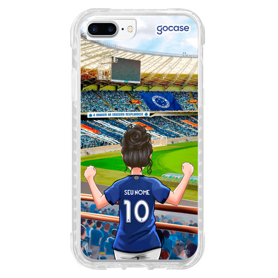 Capinha para celular  Cruzeiro - Torcedora Vibração Celeste Capinha para celular  Cruzeiro - Torcedora Vibração Celeste