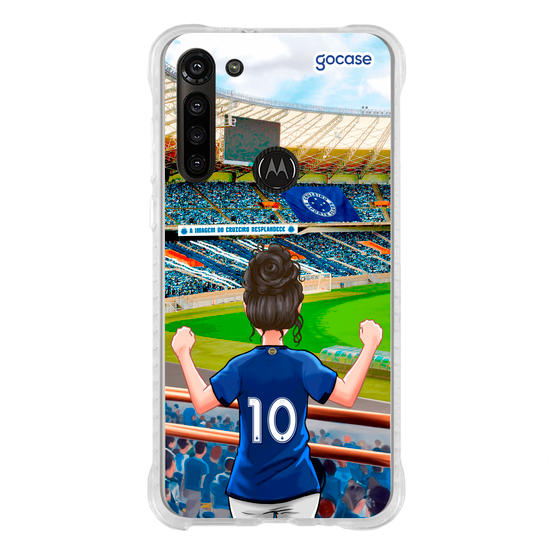Capinha para celular  Cruzeiro - Torcedora Vibração Celeste