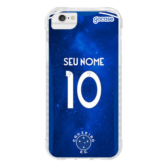 Capinha para celular Cruzeiro - Uniforme 1 2022 Personalizado