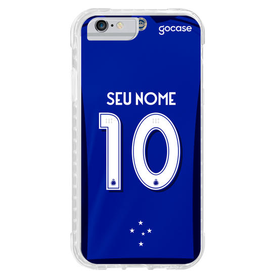 Capinha para celular Cruzeiro - Uniforme 1 2023 Personalizado