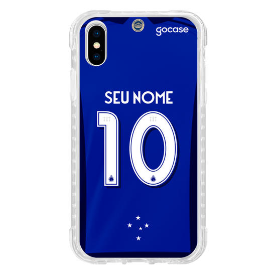 Capinha para celular Cruzeiro - Uniforme 1 2023 Personalizado