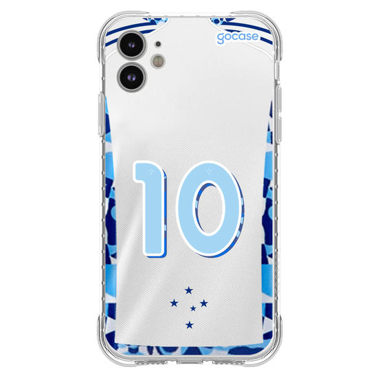 Capinha para celular  Cruzeiro - Uniforme 2 - 2024 Personalizado