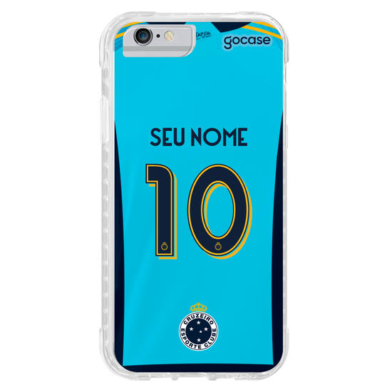 Capinha para celular Cruzeiro - Uniforme 3 2023 Personalizado