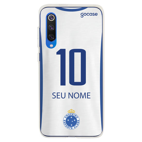 Capinha para celular Cruzeiro - Uniforme Branco Personalizado