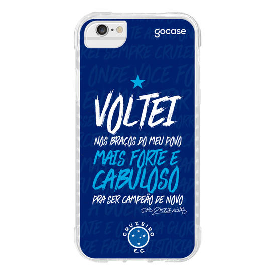 Capinha para celular Cruzeiro - Voltei Nos Braços do Meu Povo