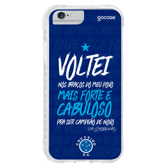 Capinha para celular Cruzeiro - Voltei Nos Braços do Meu Povo