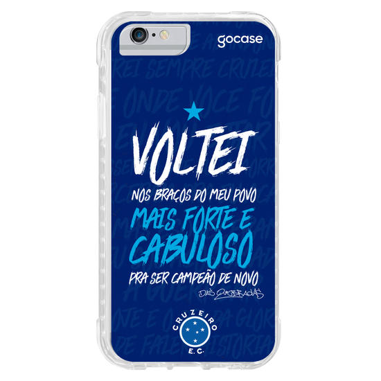 Capinha para celular Cruzeiro - Voltei Nos Braços do Meu Povo