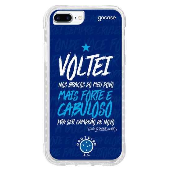Capinha para celular Cruzeiro - Voltei Nos Braços do Meu Povo