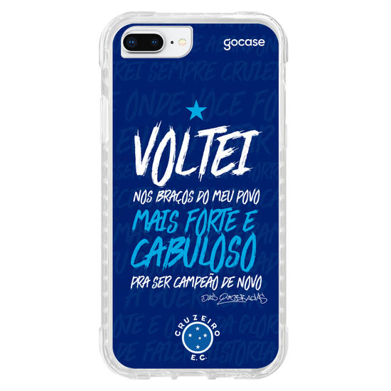 Capinha para celular Cruzeiro - Voltei Nos Braços do Meu Povo