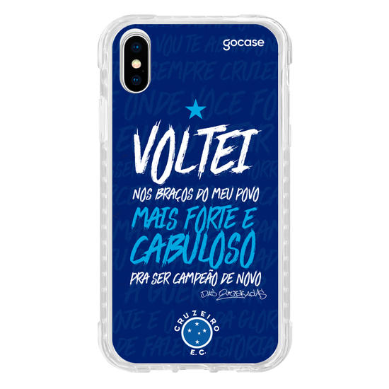 Capinha para celular Cruzeiro - Voltei Nos Braços do Meu Povo