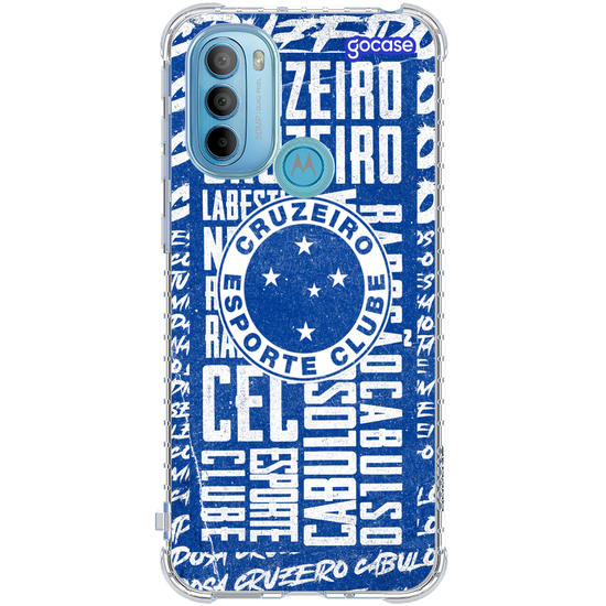 Capinha para celular  Cruzeiro - Wide Lettering