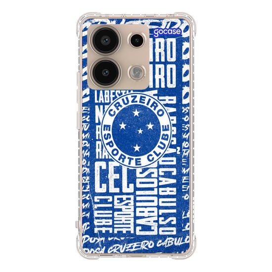 Capinha para celular  Cruzeiro - Wide Lettering