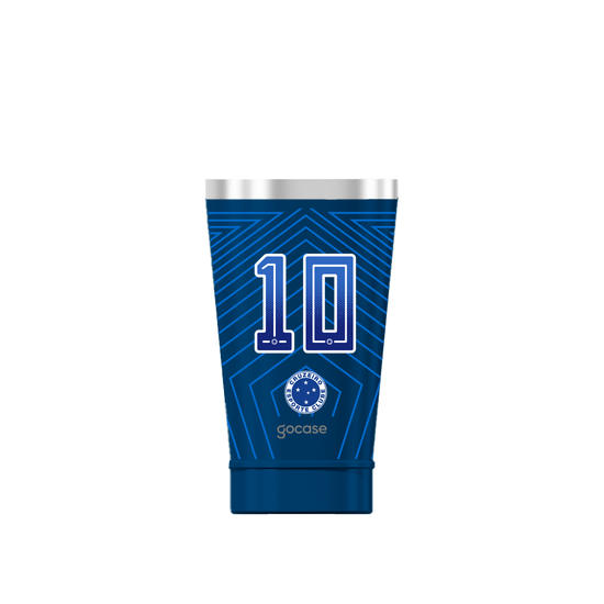  Copo Térmico Cerveja + Ebook - Cruzeiro - Uniforme 1 2025 P