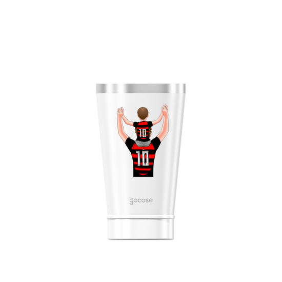 Copo Térmico Cerveja + Ebook - Flamengo Pai Torcedor