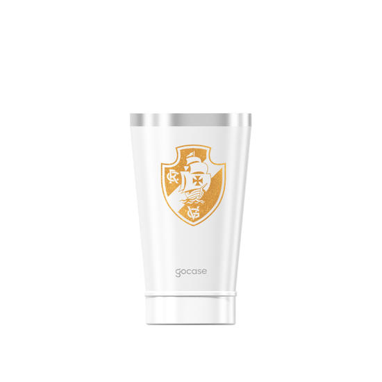 Copo Térmico Cerveja + Ebook - Vasco - Escudo Dourado