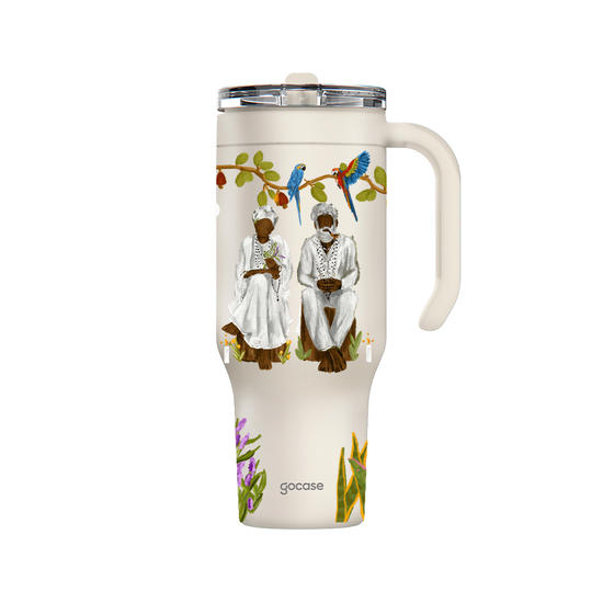 Copo Térmico Life - Pretos Velhos - Sabedoria do Tempo