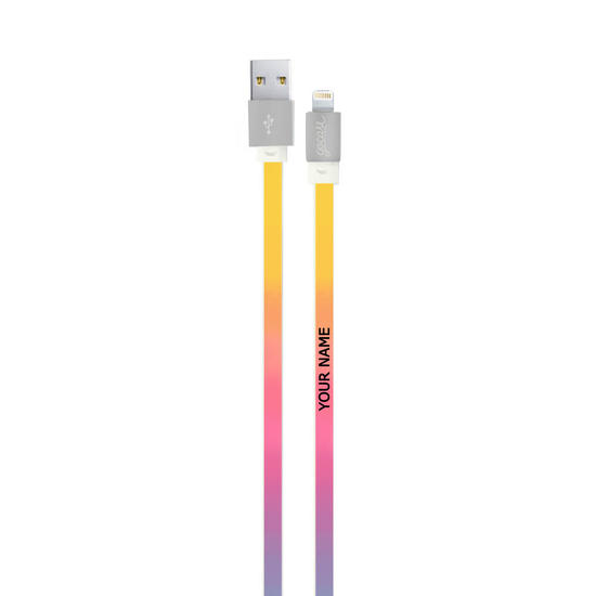 Customized Lightning Cable to USB for iPhone Lightning (Apple Certified) - Palm Trees - Summer Collection