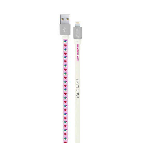 Customized Lightning Cable to USB for iPhone Lightning (Apple Certified) - Red Lips