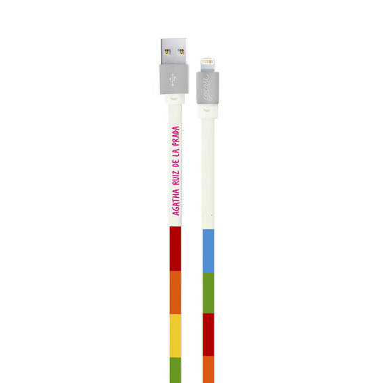 Customized Lightning Cable to USB for iPhone Lightning (Apple Certified) - Colorful Stripes