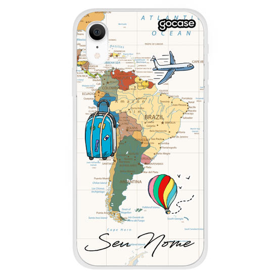 Capinha para celular Mapa Mundi - Patches
