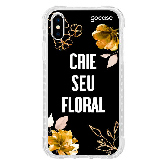 Capinha para celular Floral Dourado
