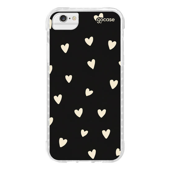 Capinha para celular  Cute Black And White Hearts
