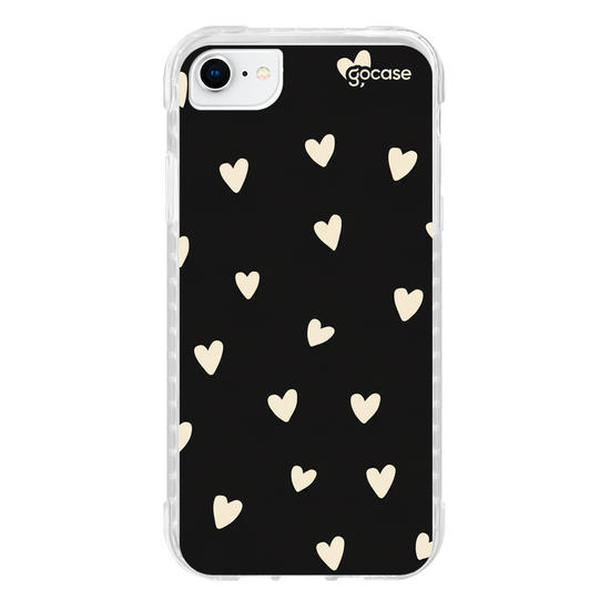 Capinha para celular  Cute Black And White Hearts