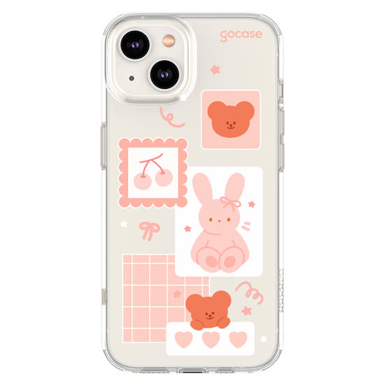 Capinha para celular Cute Bunny Notes