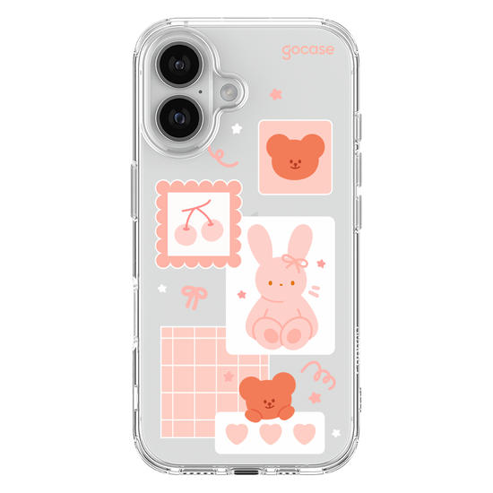 Capinha para celular Cute Bunny Notes