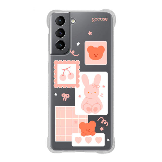 Capinha para celular Cute Bunny Notes