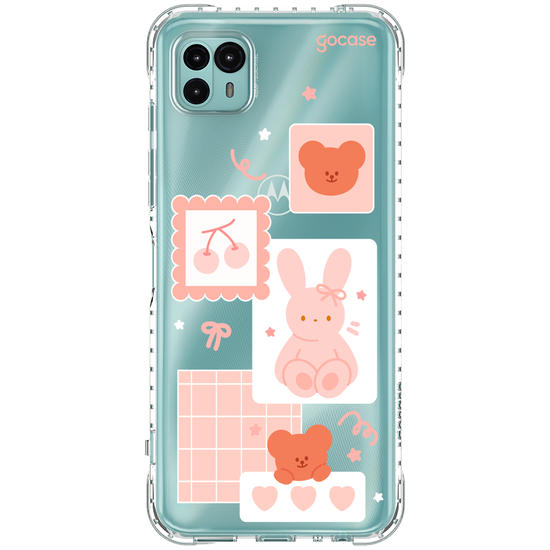 Capinha para celular Cute Bunny Notes