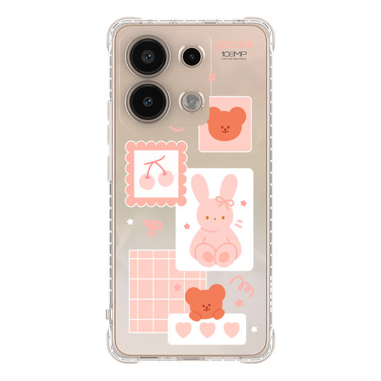 Capinha para celular Cute Bunny Notes