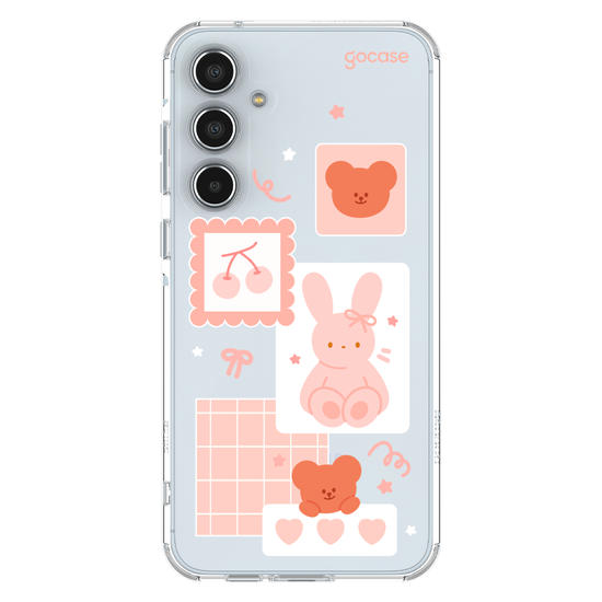 Capinha para celular Cute Bunny Notes