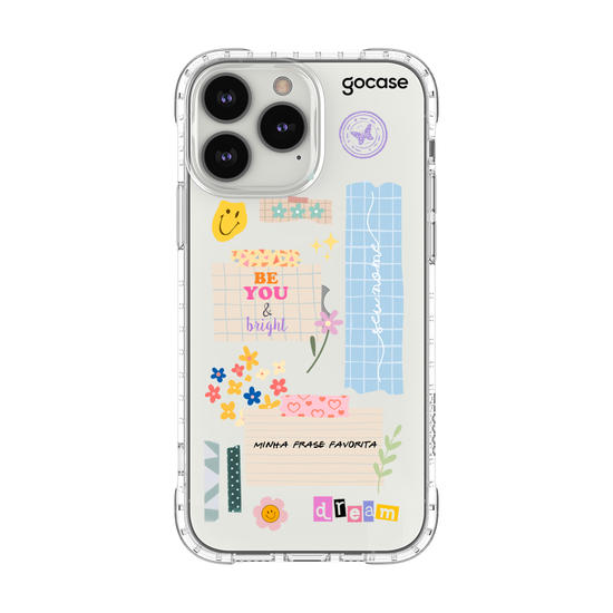 Capinha para celular Cute Collage - Frase Personalizável
