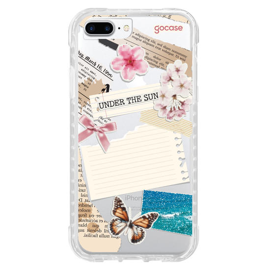 Capinha para celular Cute Collage - Frase Personalizável