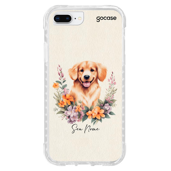 Capinha para celular Dog Floral