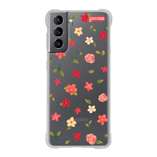 Capinha para celular  Red Flowers
