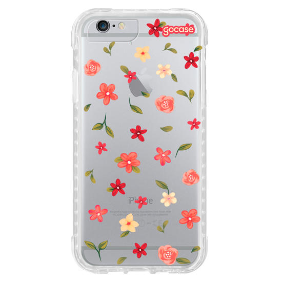 Capinha para celular  Red Flowers