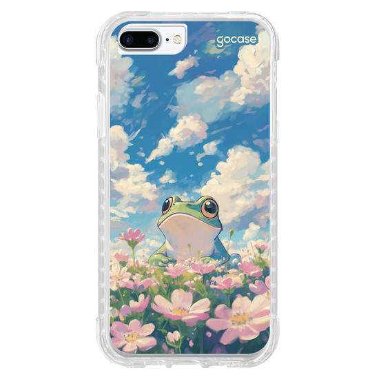 Capinha para celular  Cute Frog Flowers