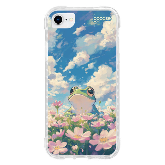 Capinha para celular  Cute Frog Flowers